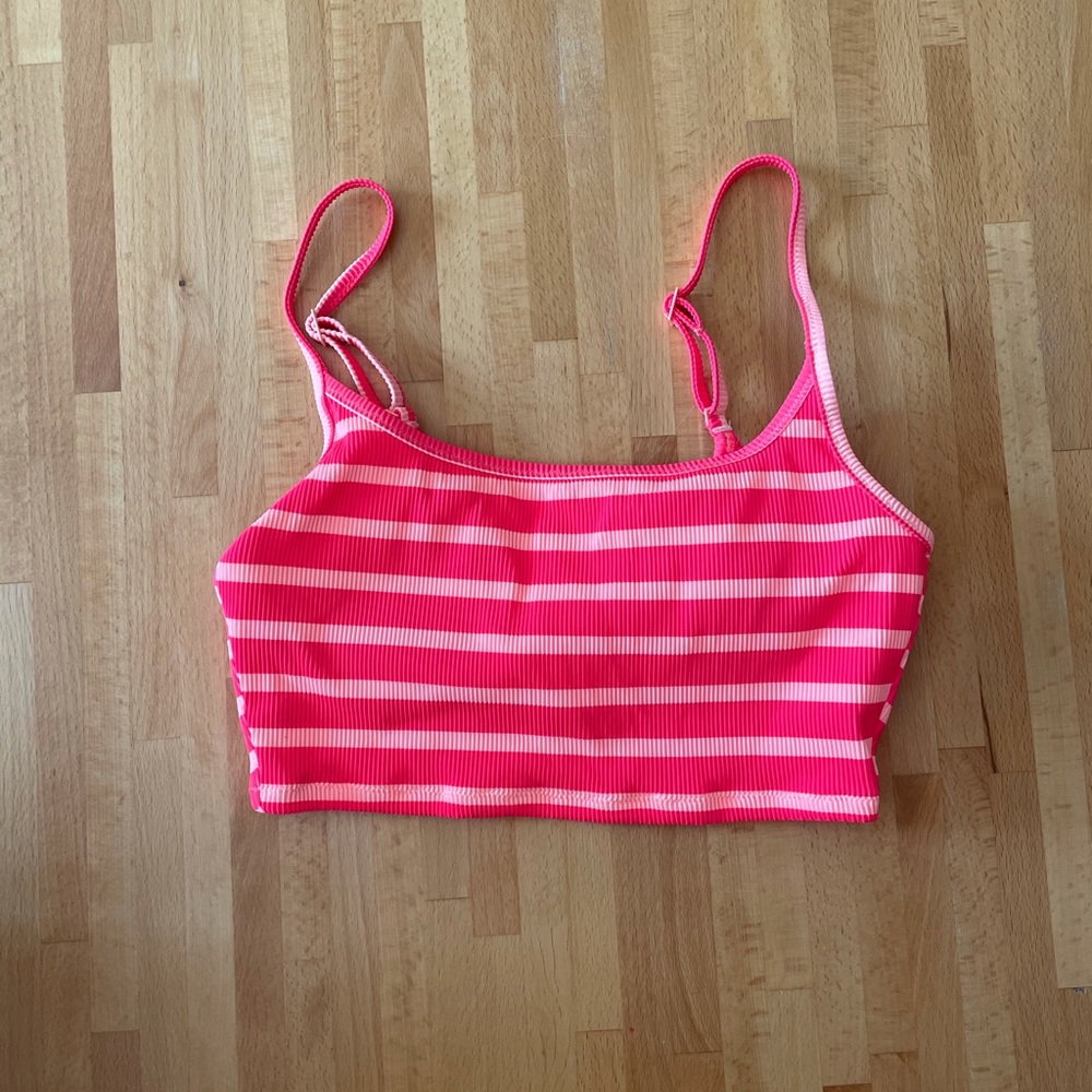 Aerie Ribbed Longline Scoop Bikini Top
